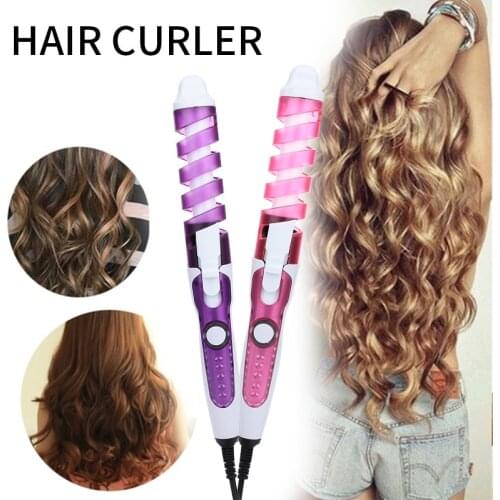 Professional Ceramic Hair Curling Iron Salon Styling Tools Hair Waver Spiral Electric Hair Curler Roller Curling Wand 110-240V