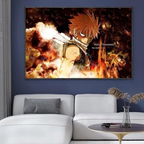 SP026 Silk Cloth Wall PosterFairy Tail Art Home Decoration Gift