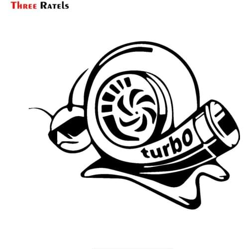 Three Ratels FTZ-48# Boosted Snail Turbo Decal window auto car sticker decoration