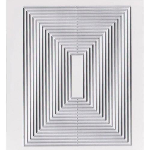 YINISE Metal Cutting Dies For Scrapbooking Stencils Scrapbook Square DIY Album Cards Decoration Embossing Die Cuts CUTTER