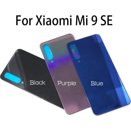 Back Glass Rear Cover For Xiaomi Mi 9SE / Mi 9 Battery Door Housing Battery Back Cover With Sticker