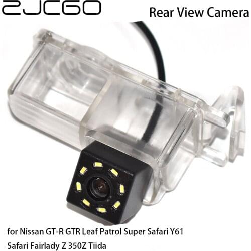ZJCGO Car Rear View Reverse Back Up Parking Camera for Nissan GT-R GTR Leaf Patrol Super Safari Y61 Safari Fairlady Z 350Z Tiida
