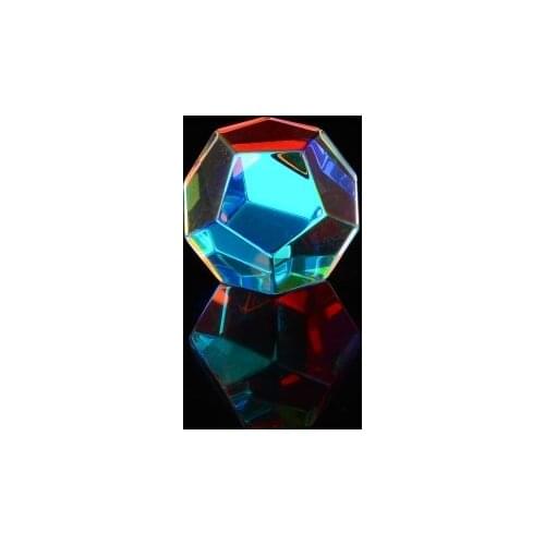 18mm light prism photo jewelry irregular seven-color crystal cube Valentines day gift for girlfriend