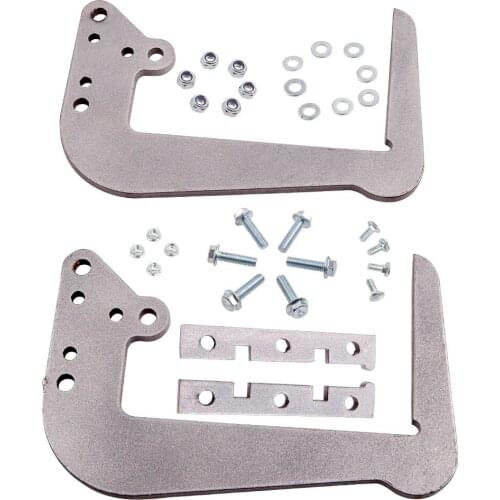 2 Pieces Bumper Bracket For Truck RV Camber Travel Trailer 4-1/2 inch Nuts