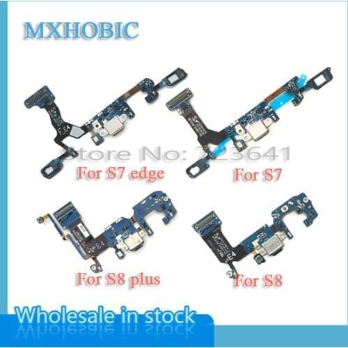 50pcs usb charger charging port dock connector flex cable for Samsung Galaxy S7 edge S8 S9 Plus G930f G935f G950F G955F G960F