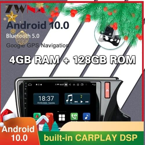 128GB Android car radio stereo multimedia player for Honda CITY RHD with gps navigation 2014-2019 CARPLAY