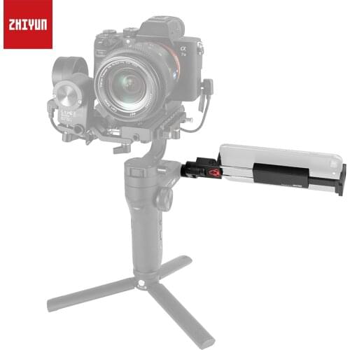 Used ZHIYUN Gimbal Handheld Stabilizer Clip Phone Holder with Crown Gear for Weebill Lab/Crane 3 Lab Stabilizer Accessories