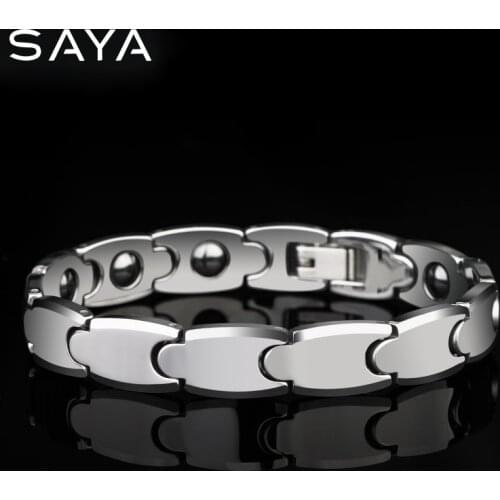 2021 Unisex Tungsten Carbide Link Bracelets for Men Women Length 20.5cm/18cm with Gift Box, Free Shipping, Engraving