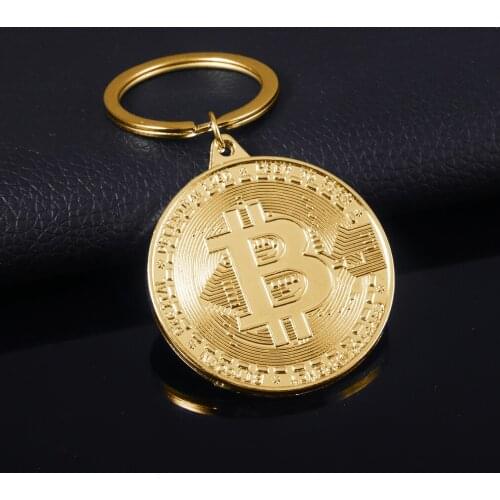 Classic Bitcoin Keychain Music Band High Quality Pendant Key Chain For Men Women Metal Keyring Jewelry Collection Gift