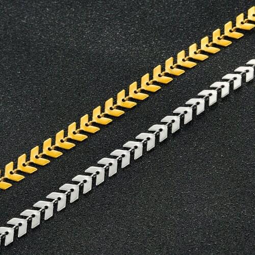 New Style Stainless Steel Fishtail Chain Creative Fashion Men And Women Bracelet Necklace Cute Jewelry Gifts