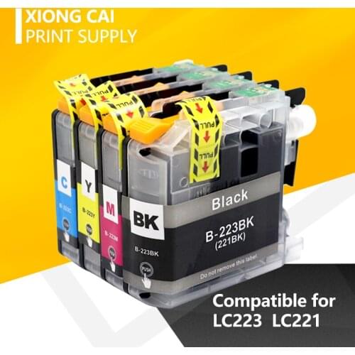 For brother ink cartridge LC223 DCP-J562DW DCP-J4120DW MFC-J480DW J680DW J880DW MFC-J4620DW J5320DW full ink cartridges LC223