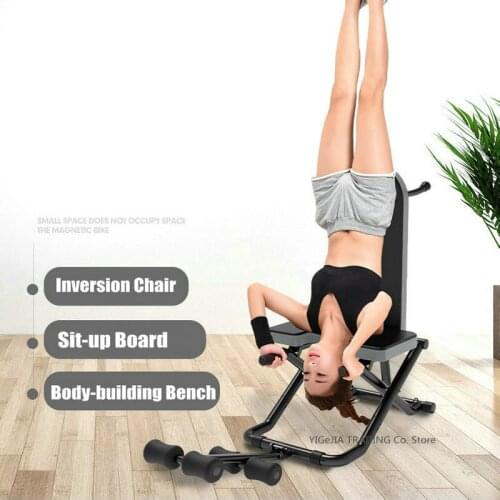 Home Fitness Equipment Dumbbell Bench Inverted Machine, Multifunctional Inversion Chair Sit-up Board Body-building chair