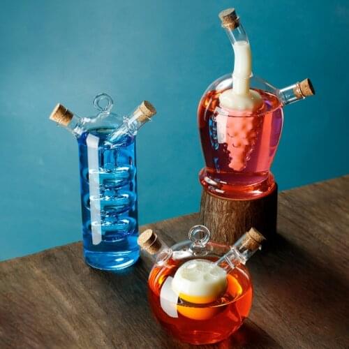 Double Layer High Temperature Glass Cocktail Glass Spherical Mandarin Duck Sharing Whiskey Wine Vodka Bar Club Beer Wine Glass