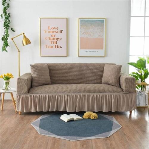 Euro Jacquard Sofa Covers With Skirt Couch Covers For Sofas Furniture Sofa Slipcovers Elastic Sofa Covers For Living Room