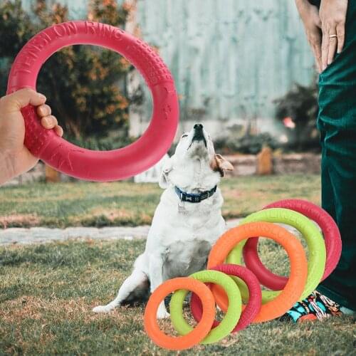 Pet Flying Discs Eva Dog Training Ring Puller Resistant Bite Floating Toy Puppy Outdoor Interactive Floating Toy Game Products