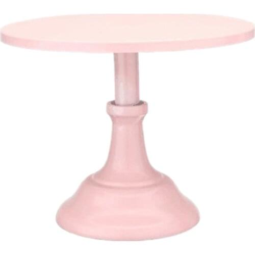 Metal Iron Cake Stand Round Pedestal Dessert Holder Cupcake Display Rack Bakeware for Birthday Wedding Party