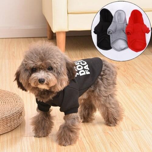 Fashion Print Pet Clothes for Small Dogs Autumn Puppy Dog Cat Hoodies York Terrier Maltese Sweatshirts Mascotas Hooded Clothing