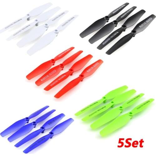 5Set X5H RC Quadcopter X5HW Propeller Props Main Blade Spare Part Set for SYMA X5HW X5HC Rotor Blade Replacement Part 5Colors