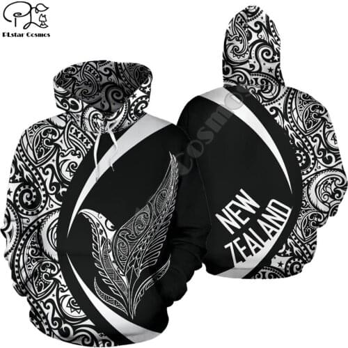 NewFashion New Zealand Maori Tribe Aotearoa Country Flag Retro Tattoo Tracksuit Men/Women Pullover Streetwear 3DPrint hoodies 21