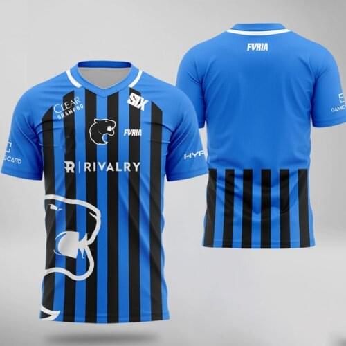 Summer 2021 New CSGO FURIA Player Uniforms Men and Women T-shirts Short-sleeved T-shirts Fans Game Childrens Shirt Clothing