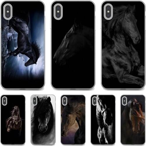 Beautiful-Dark-Horse-Wallpaper For Huawei Mate 20 30 40 7 8 9 10 Lite Pro P Smart 2018 2019 Plus G7 G8 Phone Cover