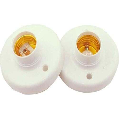 10pcs/lot Lampholders Screw Bulb Base E27 Lamp holder LED light socket bulb