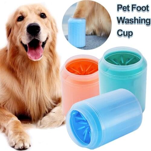 Dog Paw Cleaner Cup Soft Silicone Combs Portable Outdoor Pet towel Foot Washer Paw Clean Brush Quickly Wash Foot Cleaning Bucket