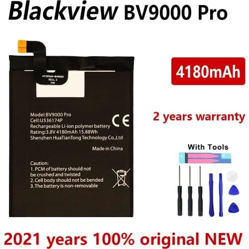 100% Original 4180mAh BV 9000 Replacement battery For Blackview BV9000 Pro BV9000pro Batteries Bateria With Gift Tools