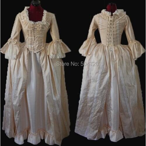Tailored!NEW Royal 18 Century French Duchess Retro medieval Renaissance Reenactment Theatre Civil war Victorian dress HL-358