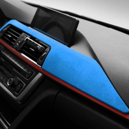 Suede warp Interior Car Dashboard Decoration Panel ABS Cover Car-Styling Sticker For BMW F30 F31 F32 F34 F36 3GT M4 F82 13-19