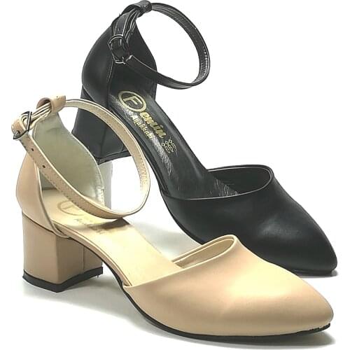 WOMAN. BLACK AND BEIGE COLOR. SUMMER SHOES AND SANDALS. SUPER MODEL FOR OFFICE, WEDDING, PARTY. 5 CM HEEL. NEW SEASON. LUXURY