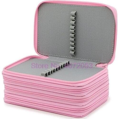 50pcs/lot 4 Layers Pencil Case Large Storage Pen Box Simple Zipper Bag for Students Gift School Stationery Supplies Pencil Box