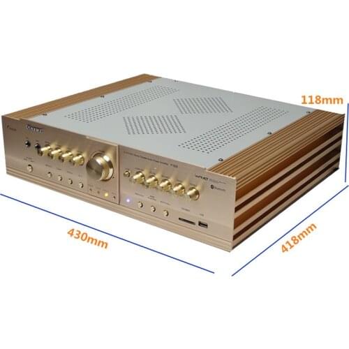 6-channel high-power home theater AV power amplifier, bass Bluetooth USB 5.1 digital optical coaxial. 20-20KHz (±2.0dB)