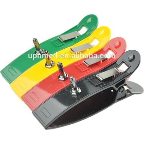 Muti-fuction Adult Clip ekg accessories,fit for banana/Din /Clip and Snap, 4pcs/set