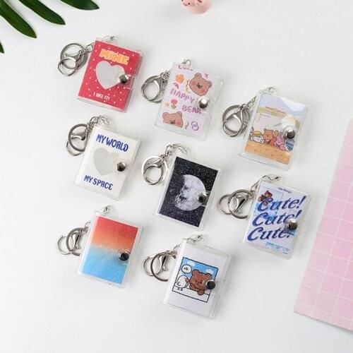 20 Pockets Mini Photos Album with Keychain Instant Picture Storage Book Family Wedding Memory Scrapbook For Photos Collect Book