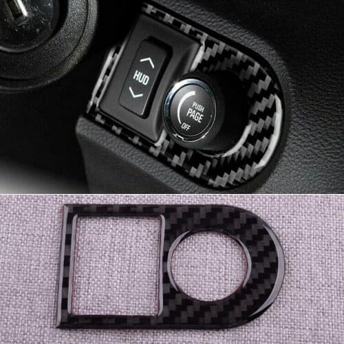 Car Carbon Fiber Black Interior HUD Panel Cover Trim Decoration Fit for Chevrolet Camaro 2015 2014 2013 2012 2011 2010