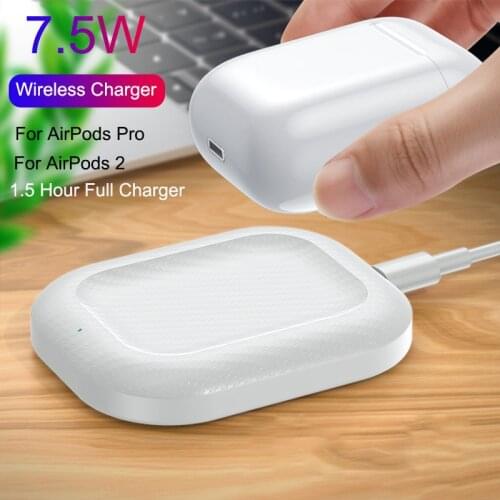 7.5W QI Wireless Charger For AirPods Pro 2 IN 1 Fast Charging Station For Apple Airpods 2 iPhone 12 X XS XR 1.5Hour Full Charger