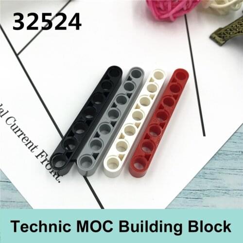 10PCS Technology Building Blocks Parts Compatible with Major Brand Technology Moc Parts 32524 1x7 Gifts Toys