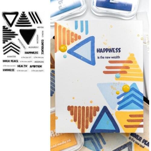 Doodled Triangles Scrapbooking Stamps DIY Scrapbooking Paper Handmade Album Stamp Die Sheets Greeting Card 2021 New Arrive