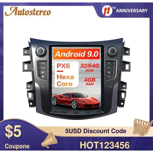 Tesla Style Android 9.0 6 Core Car GPS Navigation For NISSAN NP300 Navara 2014-2018 Stereo Headunit Multimedia Player Auto Radio