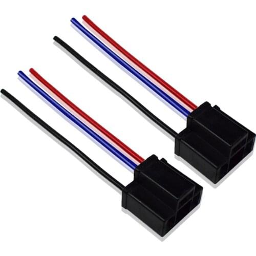 H4 9003 Led Headlights Wire Socket Adapter Cable Plug Connector 2Pcs For Xenon Fog Lights Excellent Quality Dyoung Auto Parts