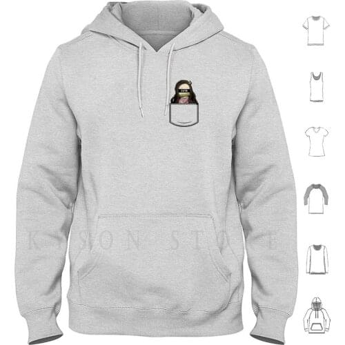 Nezuko In The Pocket Hoodie long sleeve Cotton Nezuko Nezuko Chan Anime Manga Pocket Cute Kawaii Deamon Kimetsu