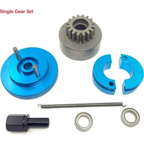 Single/Double Gear Clutch Gear Engine Flywheel Set for RC 1:10 HSP Oil Truck Spare Parts