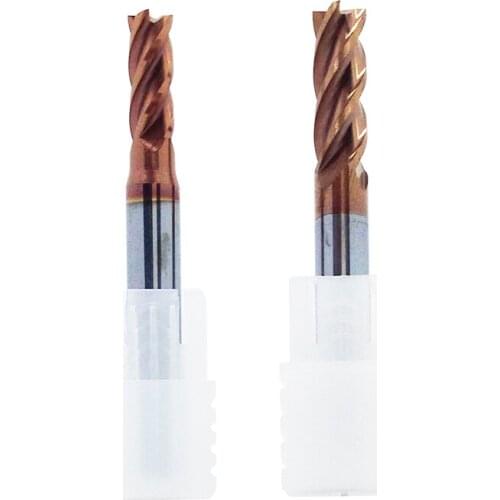 2PCS 5*50*6D 6*50*6D HRC55 4 Flutes tungsten solid carbide end mill for CNC milling machine