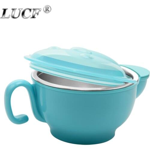 Popular Children water injection stainless steel bowl cute monkey Design fashion bowl for kid keep Warm detachable new tableware