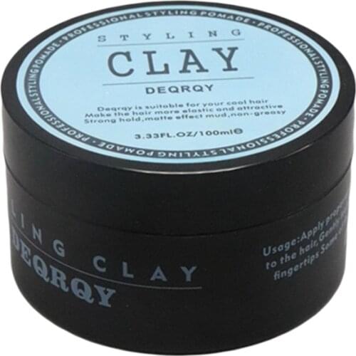 Fashion Matte Finished Hair Styling Clay Daily Use Mens Hair Clay High Strong Hold Low Shine Hair Styling Wax 100Ml