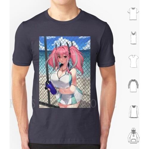 Bremerton-Azur Lane T Shirt Men Cotton Azur Lane Anime Azur Lane Atago Manga Akagi Enterprise Waifu Azur Lane
