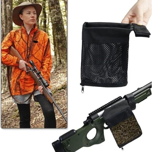1Pcs Hunting Mesh Bag M4 Military Army Shooting Brass Mesh Bullet Gun Hunting Catcher Wrap Catcher Tactica Trap Shell
