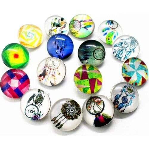 New Arrival 10pcs/lot Windmill Snap Button pretty Glass Snap Buttons Fit bangle 18mm DIY Snap Bracelet Jewelry