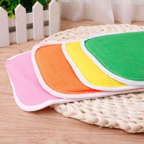 Exfoliating Washing Shower Bath Gloves Back Scrub Body Massage Rubbing Towel K1MF